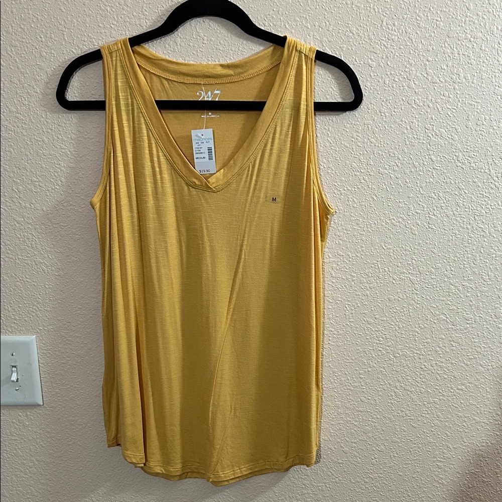 NWT Maurices Golden V-Neck Tank Top